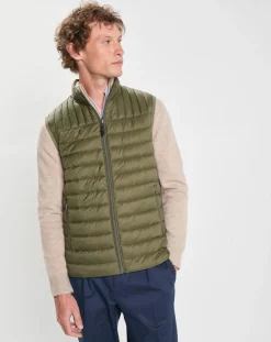 Homme Hackett London Doudoune sans manches kaki