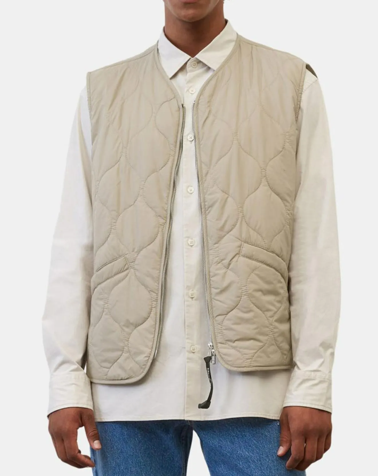 Homme Marc O'Polo Doudoune sans manches légère beige