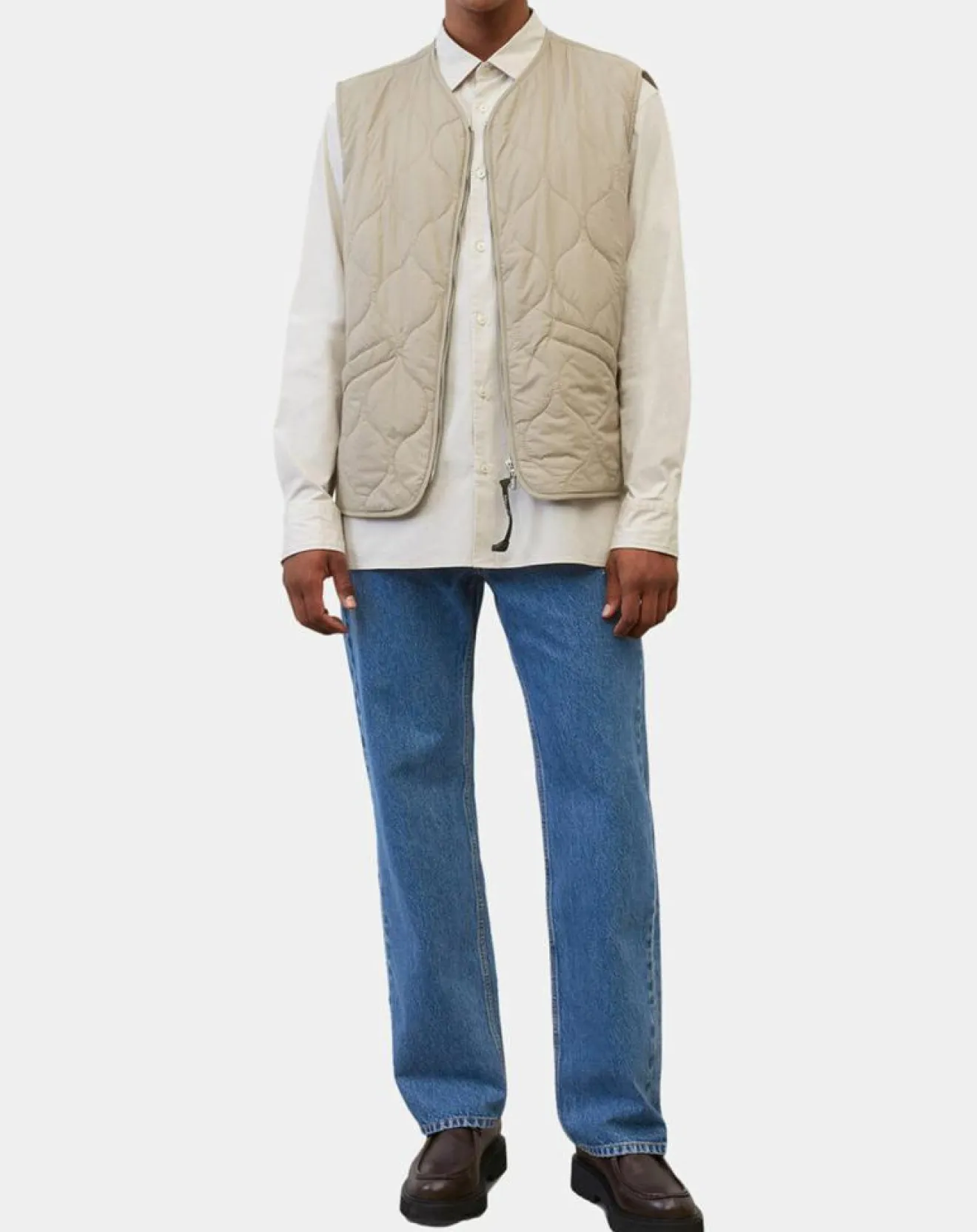 Homme Marc O'Polo Doudoune sans manches légère beige