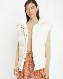 New Galeries Lafayette Doudoune sans manches Montana Puffy écrue