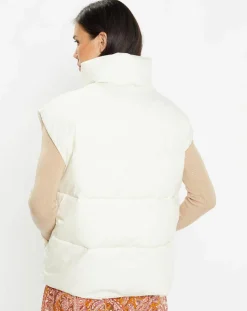 New Galeries Lafayette Doudoune sans manches Montana Puffy écrue