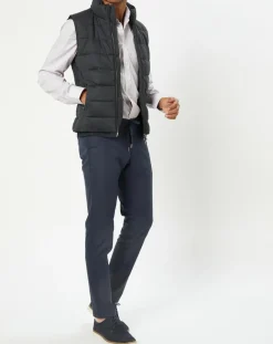 Discount Hackett London Doudoune sans manches pied-de-poule noire