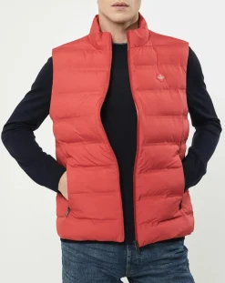 Sale Hackett London Doudoune sans manches rouge