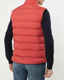 Sale Hackett London Doudoune sans manches rouge