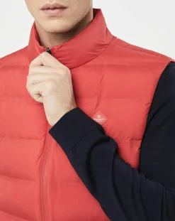 Sale Hackett London Doudoune sans manches rouge