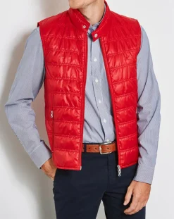 Online Hackett London Doudoune sans manches rouge