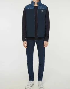 Clearance Hackett London Doudoune sans manches Soft Shell Aston Martin Racing bleu marine