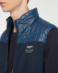 Clearance Hackett London Doudoune sans manches Soft Shell Aston Martin Racing bleu marine