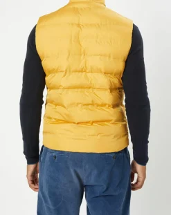 Homme Hackett London Doudoune sans manches unie jaune