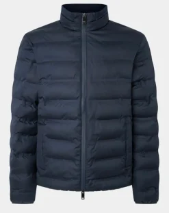 Clearance Hackett London Doudoune unie bleu marine