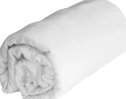 Home Collection Drap housse 100% Flanelle de Coton blanc