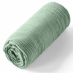 Discount Baton Rouge Drap housse 100% Gaze de coton bonnet 30 cm vert