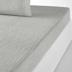 Baton Rouge Drap housse 100% Gaze de coton bonnet 30 cm gris