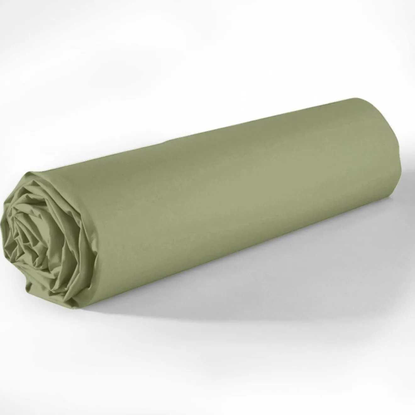 Blanc Passion Drap Housse en coton bonnet 35 cm uni verveine