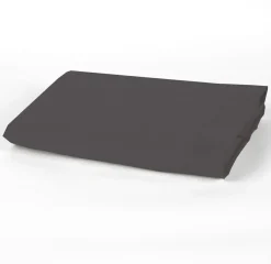 Home Collection Drap plat 100% Percale de Coton gris