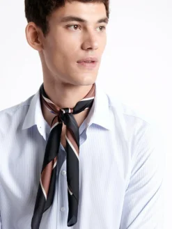 Online Devred Echarpe à motif géométrique blanc neige - 68x68 cm