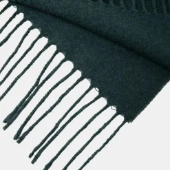 Outlet Hackett London Echarpe en Laine mélangée Harry Dog vert foncé - 180x30 cm