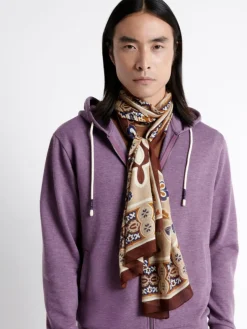 New Devred Echarpe fantaisie beige doux - 180x50 cm