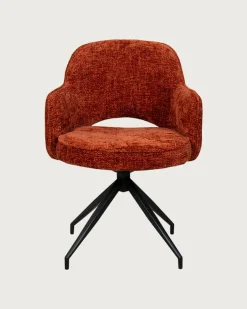 Uniqka Elba - Chaise en tissu et pieds métal