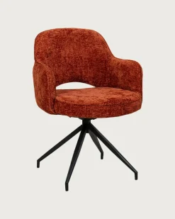 Uniqka Elba - Chaise en tissu et pieds métal