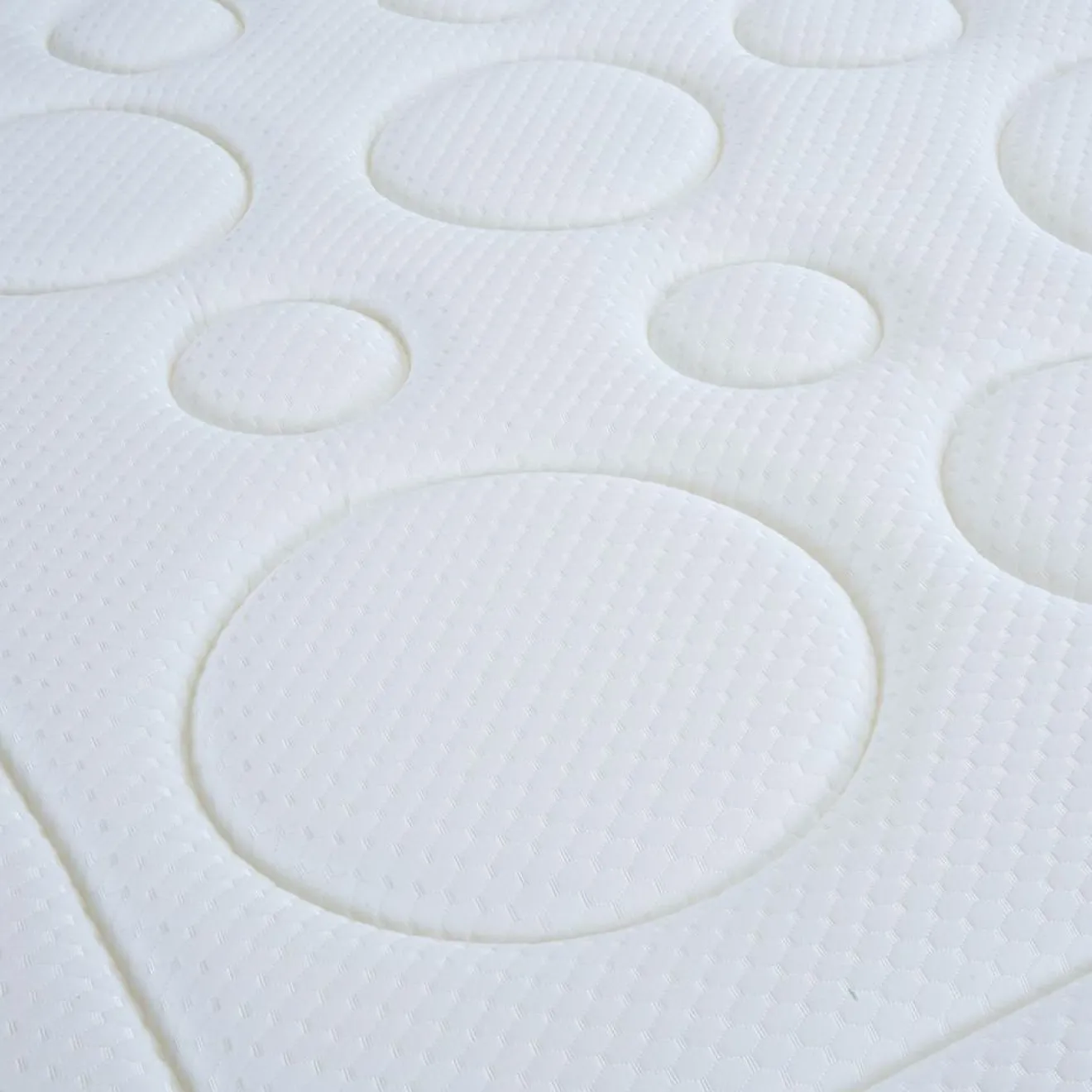 Bellecour Ensemble Tivoli Matelas Mémoire de forme + Sommier Bois blanc/noir - 180x200 cm