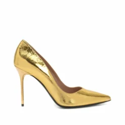 Femme Balmain Paris Escarpins en cuir dorés