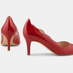 New Minelli Escarpins en Cuir Elo rouges - Talon 6 cm