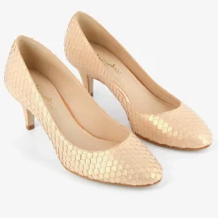 Sale Mellow Yellow Escarpins en Cuir Hullya roses - Talon 7 cm