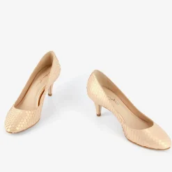 Sale Mellow Yellow Escarpins en Cuir Hullya roses - Talon 7 cm