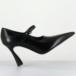 Femme Premiata Escarpins en Cuir M6590 noirs - Talon : 9.5 cm