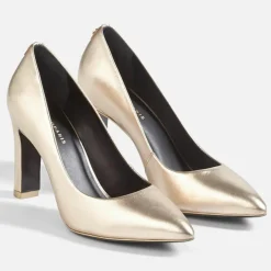 Discount Cosmoparis Escarpins en Cuir Romanne platine - Talon 9 cm