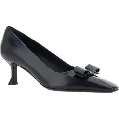 Femme Salvatore Ferragamo Escarpins en Cuir Siwar noirs - Talon 6 cm