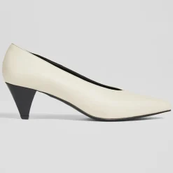 Femme L.K. Bennett Escarpins en Cuir Zayla écrus - Talon 5 cm