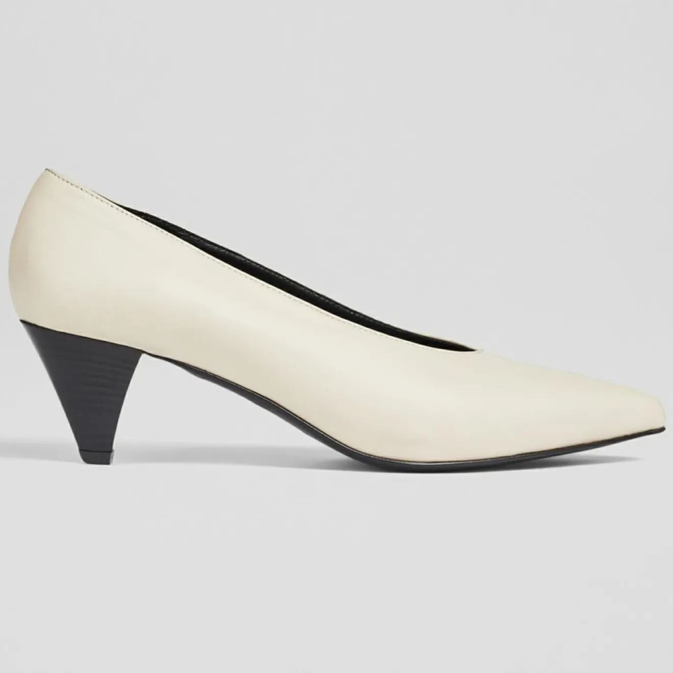 Femme L.K. Bennett Escarpins en Cuir Zayla écrus - Talon 5 cm