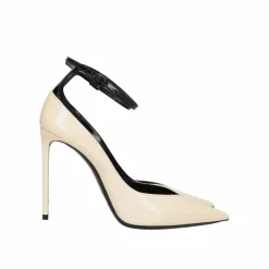 Hot Saint Laurent Escarpins en cuir Zoe blancs
