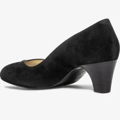 Femme Bocage Escarpins en Velours de Cuir Irlande noirs - Talon 5 cm