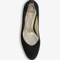 Femme Bocage Escarpins en Velours de Cuir Irlande noirs - Talon 5 cm