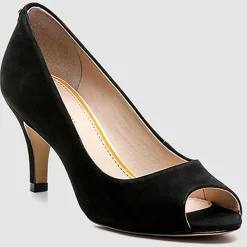 Cosmoparis Escarpins en Velours de Cuir Bebe Milene noirs - Talon 6 cm