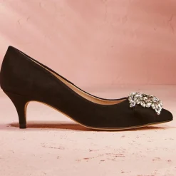 Best Cosmoparis Escarpins en Velours de Cuir Memia noirs - Talon 6 cm