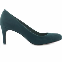 Best Cosmoparis Escarpins en Velours de Cuir Nyna vert forêt - Talon 6 cm