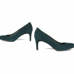 Best Cosmoparis Escarpins en Velours de Cuir Nyna vert forêt - Talon 6 cm