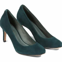 Best Cosmoparis Escarpins en Velours de Cuir Nyna vert forêt - Talon 6 cm