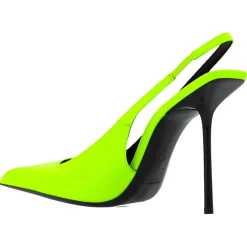 Best Saint Laurent Escarpins Kiss 105 à bride arrière jaunes