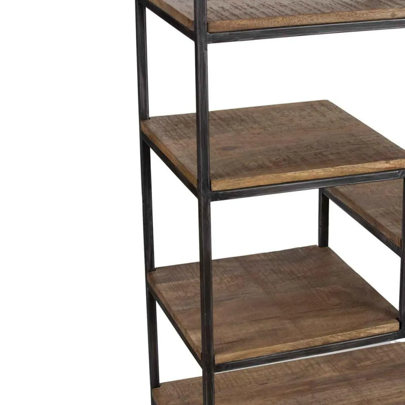 Bois & Chiffons Etagere 7 niveaux manguier stockholm naturel ciré - 70x35x170 cm