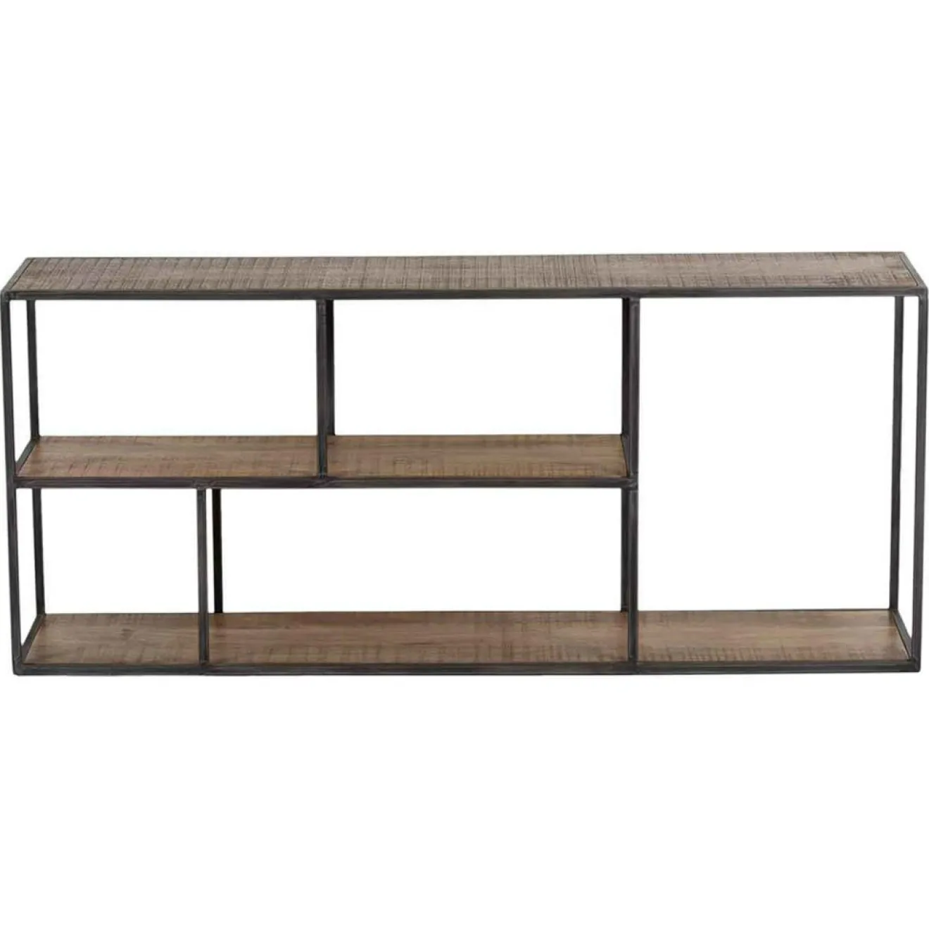 Bois & Chiffons Etagere basse manguier stockholm naturel ciré - 140x35x60 cm