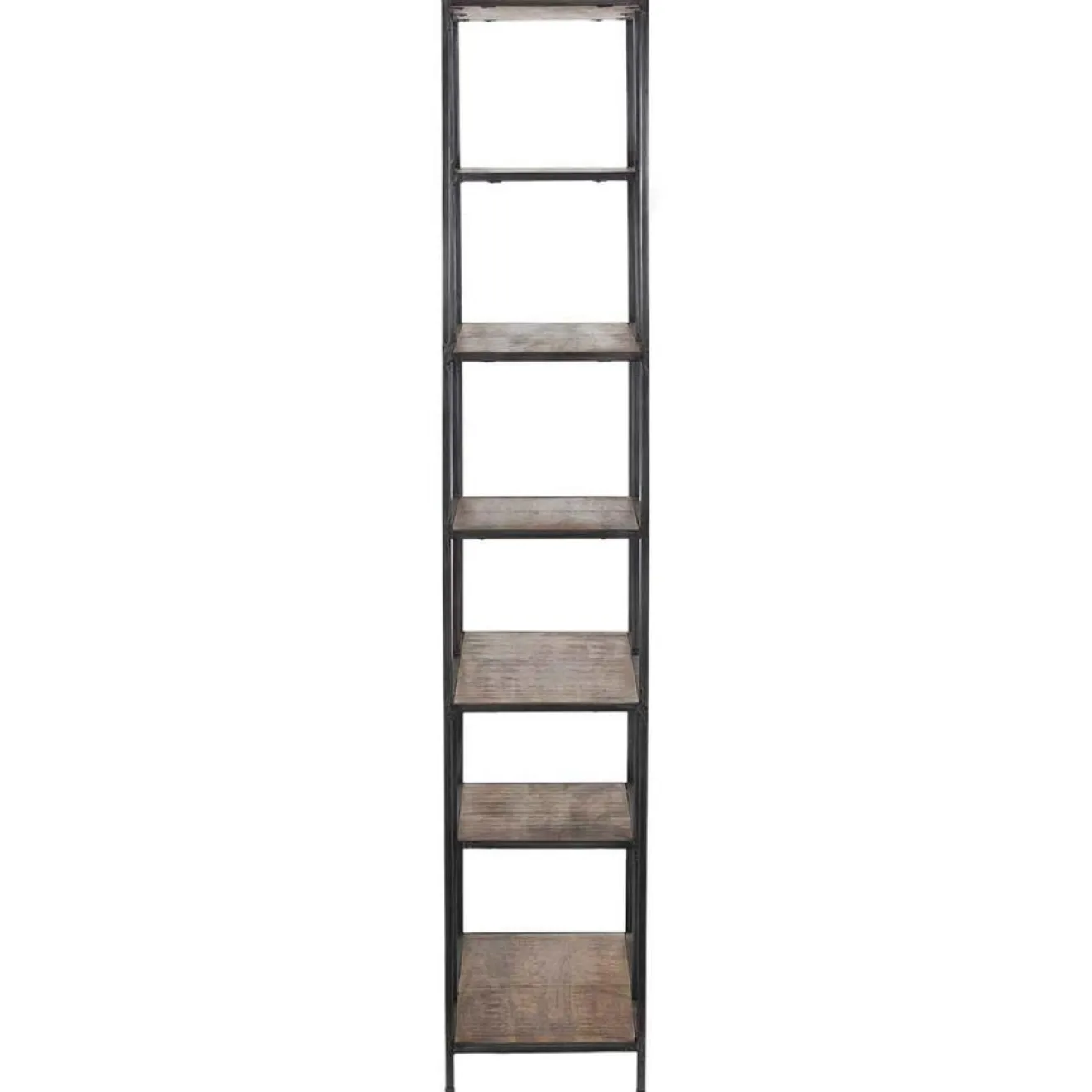 Clearance Bois & Chiffons Etagère 6 niveaux manguier stockholm naturel ciré - 84x35x188 cm