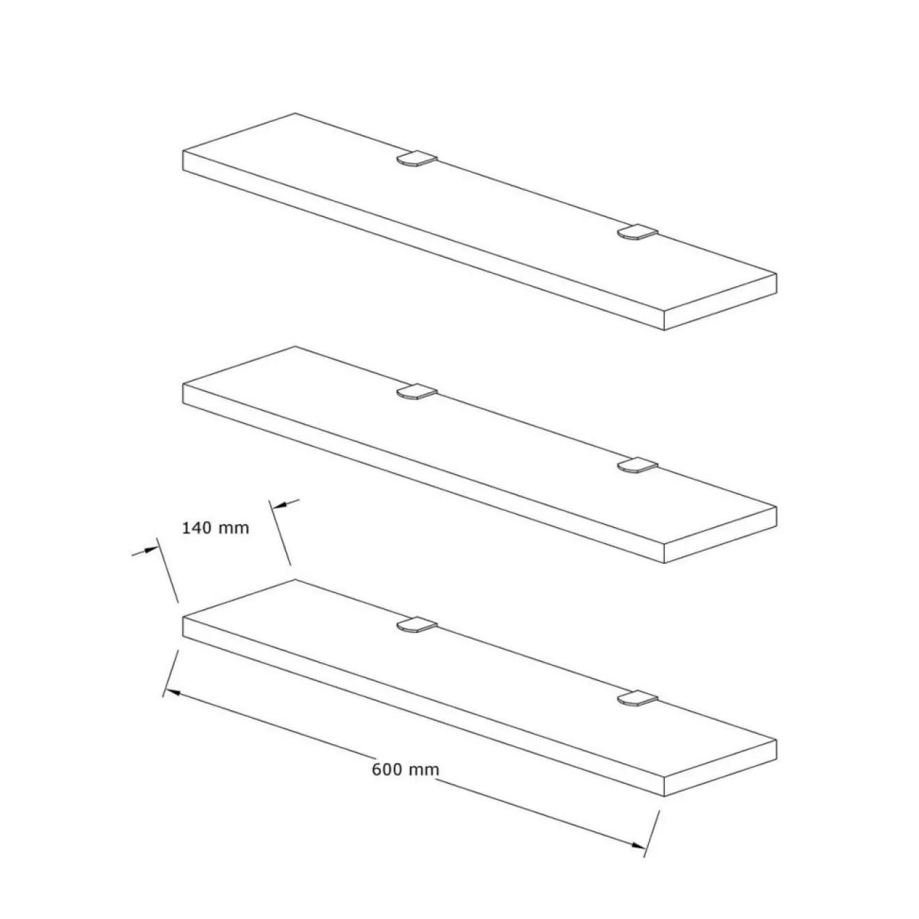 Online Homitis Etagère murale Boss blanche