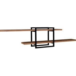 Wooden Art Etagère murale mone noyer - 120x30x18 cm