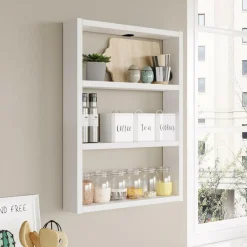 Sale Wooden Art Etagère murale PR1 blanche - 43.2x60x9 cm