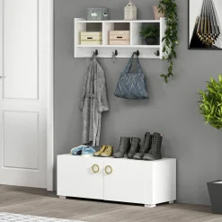 Online Homitis Etagère porte-manteau Star blanche - 75.6x35x22 cm